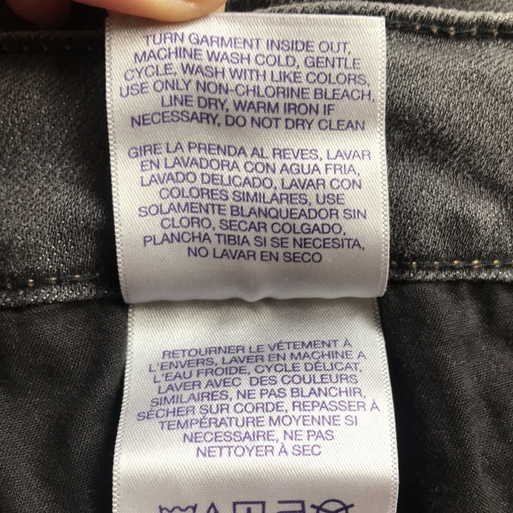 NYDJ Charcoal grey super skinny jeans 12 - Picture 14 of 15
